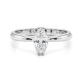 Liana - Marquise Solitaire Moissaniet Ring