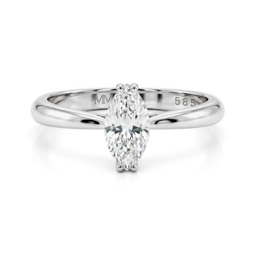 Liana - Marquise Solitair Moissanite Ring