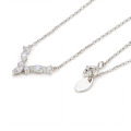 Adelina - Elegante Moissaniet Ketting met Marquise Accenten