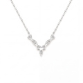 Adelina - Elegante Moissaniet Ketting met Marquise Accenten