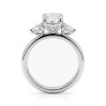 Vivienne - Ovaal Moissanite Trilogy Verlovingsring