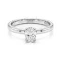 Ovalique - Klassieke Ovale Solitaire Moissanite Verlovingsring