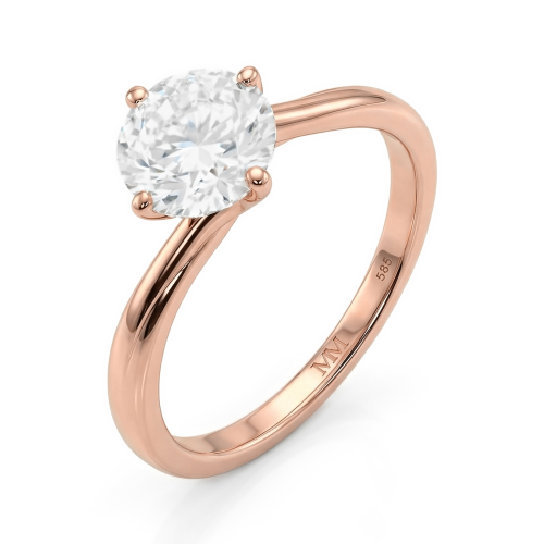 Circline - Klassieke Ronde Moissanite Solitaire Verlovingsring