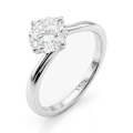 Circline - Klassieke Ronde Moissanite Solitaire Verlovingsring