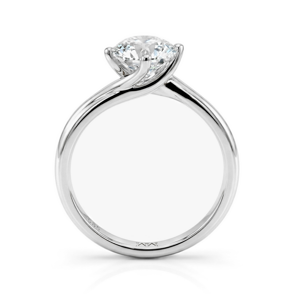 Circline - Klassieke Ronde Moissanite Solitaire Verlovingsring