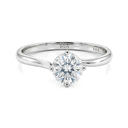 Circline - Klassieke Ronde Moissanite Solitaire Verlovingsring