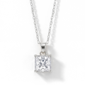 Regent - Princess Geslepen Moissanite Solitaire Hanger