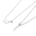 Papillia - Vlinder Bedel Ketting Met Moissanite Accenten