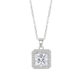 Radiance - Princess Cut Halo Moissanite Hanger