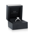 Veridian - Smaragd Geslepen Moissanite Ring Met Pavé-Gezette Band