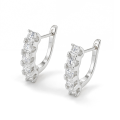 Cascade - Lineaire Moissanite Oorringen