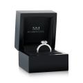 Glimmerette - Luxe Halo Moissanite Ring Met Pavé Accenten