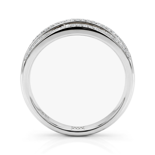 Estrella - Moissanite Cross-Over Lijnen Ring
