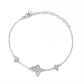 Orchidea - Marquise Moissanite Armband Met Bloemmotieven