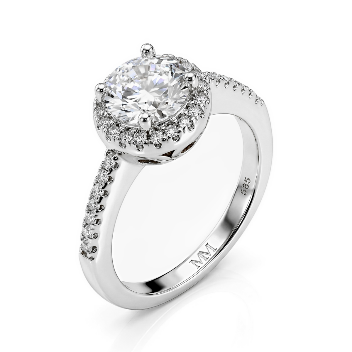 Seraphina - Moissanite Halo Verlovingsring | My Moissanite