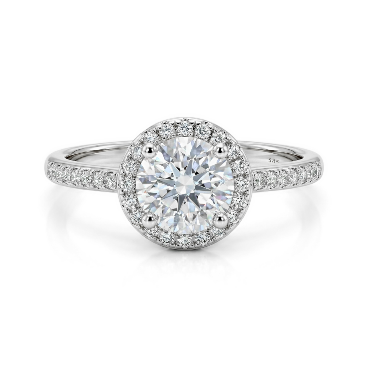 Seraphina - Moissanite Halo Verlovingsring | My Moissanite