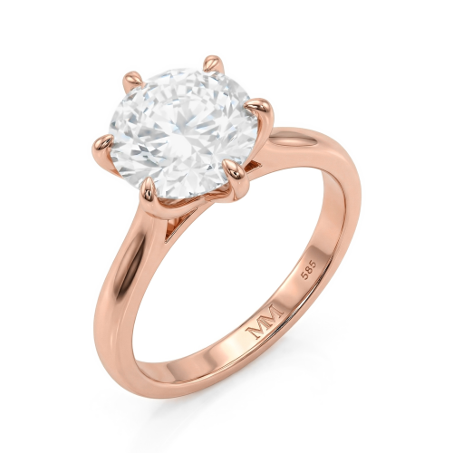 Circlique - Solitaire Moissanite Verlovingsring