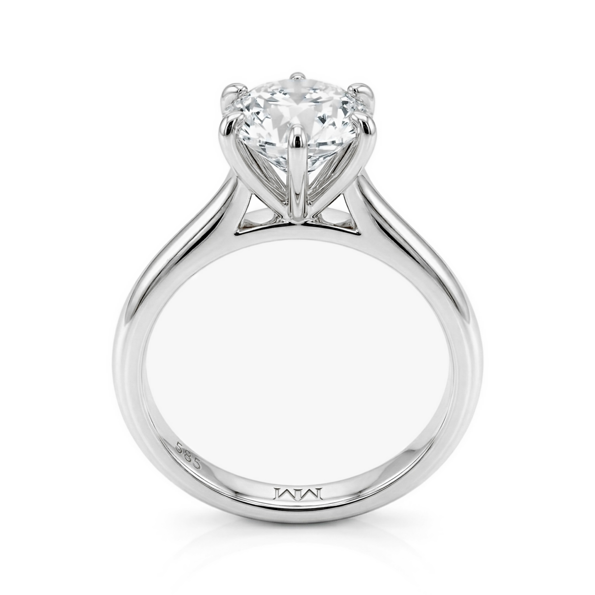Circlique - Solitaire Moissanite Verlovingsring