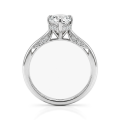 Poirine - Peer Geslepen Moissanite Ring Met Hidden Halo En Pavé Accentstenen