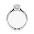 Lumiere - Radiant Geslepen Moissanite Ring Met Channel-Set Stenen