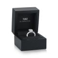 Luminaire - Radiant Geslepen Moissanite Ring Met Marquise Zijstenen en Hidden Halo