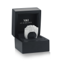 Zenith - Heren Peer Geslepen Moissanite Ster Ring Met Pavé Zetting
