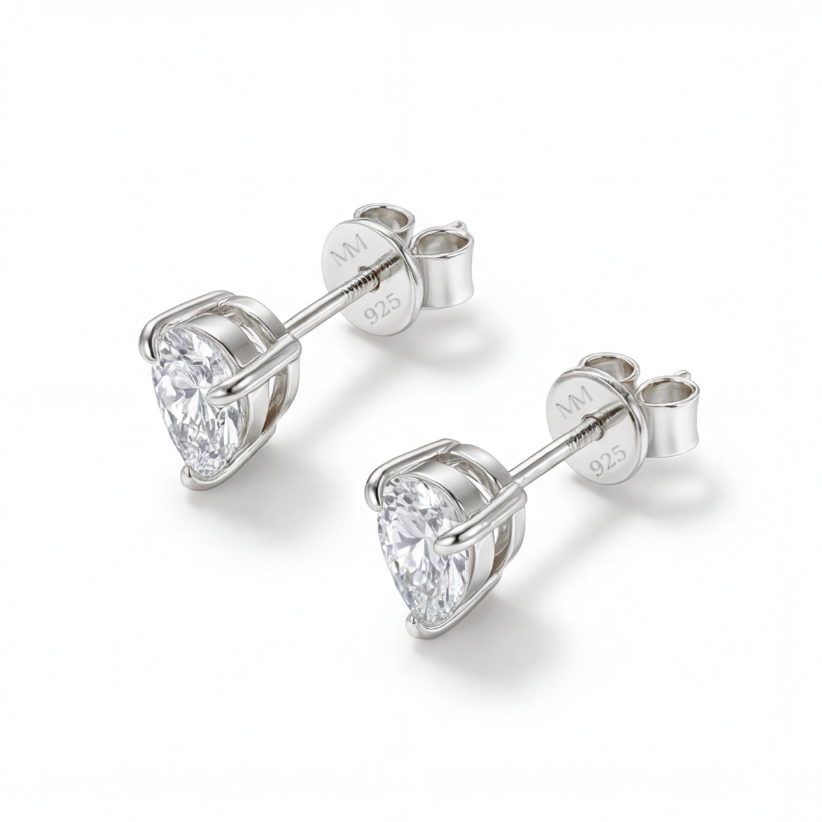 Droplet - Peer Cut Moissanite Oorbellen
