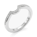 Vespera - Moissanite Bruidsset Met Pavé Accent en Split-Shank