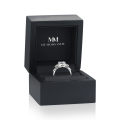 Astral - Moissanite Verlovingsring Met Zijstenen