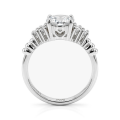 Astral - Moissanite Verlovingsring Met Zijstenen