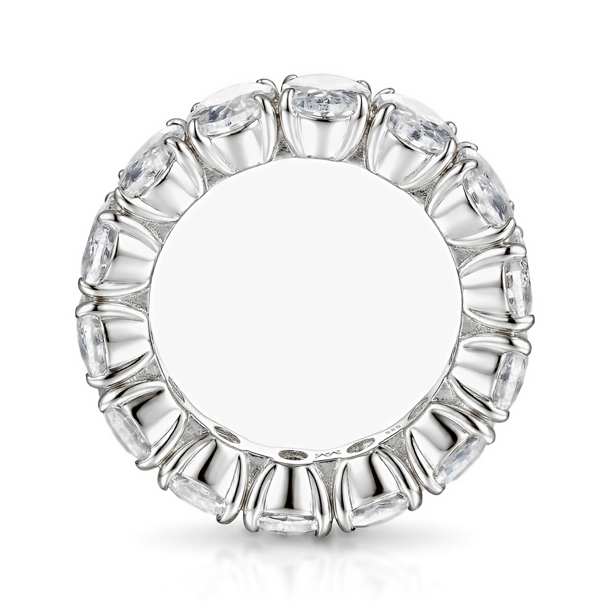 Daphne - Ovaal Geslepen Moissanite Full Eternity Ring