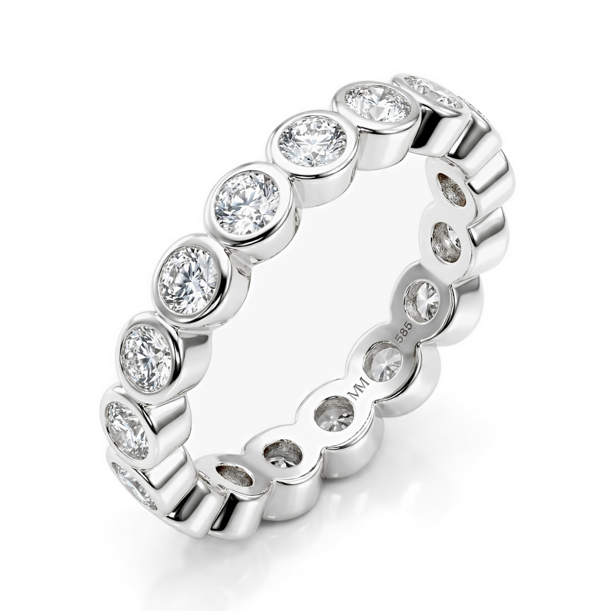 Orbella - Bezel Zet Moissanite Eternity Ring