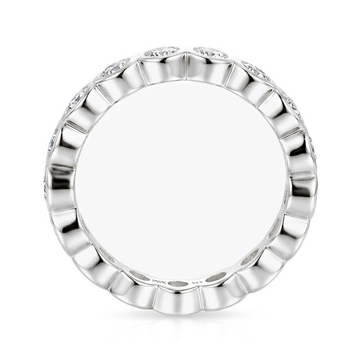 Orbella - Bezel Zet Moissanite Eternity Ring