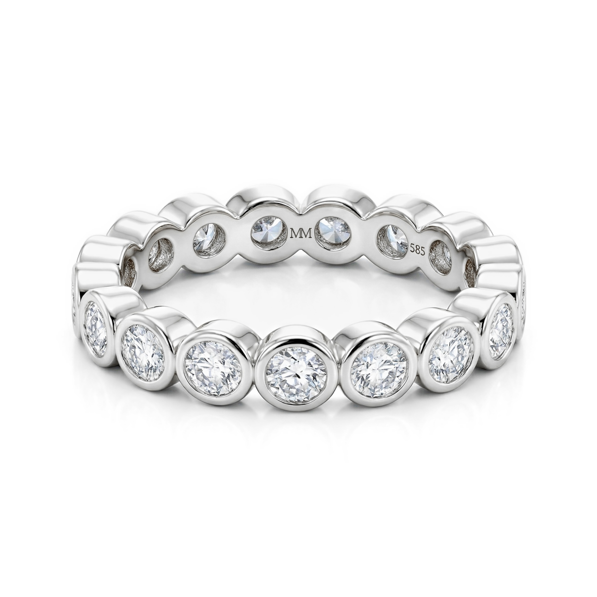 Orbella - Bezel Zet Moissanite Eternity Ring