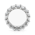 Eterna - Smaragd Geslepen Moissanite Eternity Ring