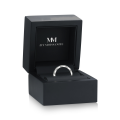 Seraph - moissanite eternity ring met gedraaid pavé-ontwerp