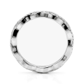Seraph - moissanite eternity ring met gedraaid pavé-ontwerp