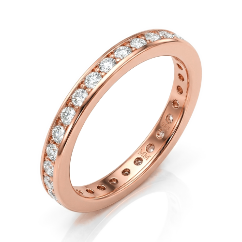 Zenora - Moissanite Eternity Ring Met Kanaalzetting