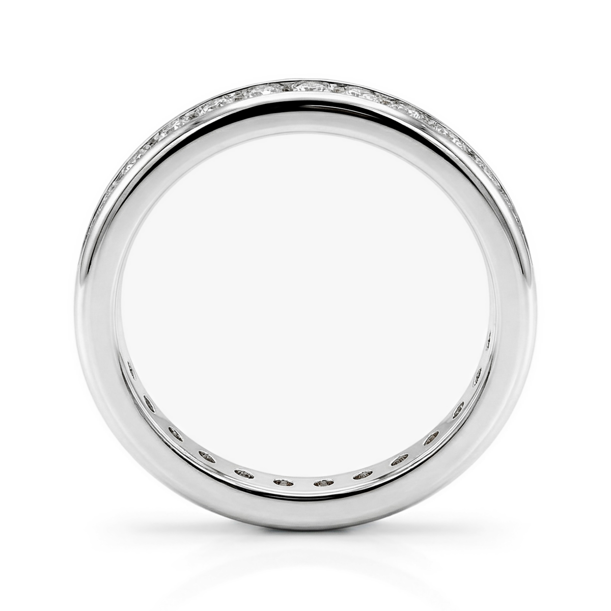 Zenora - Moissanite Eternity Ring Met Channel Setting