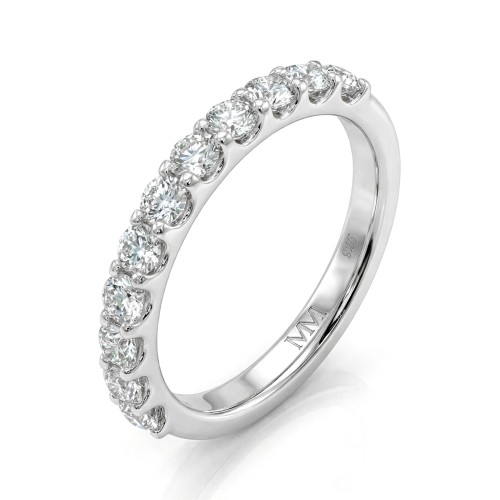 Evertina - moissanite eternity ring