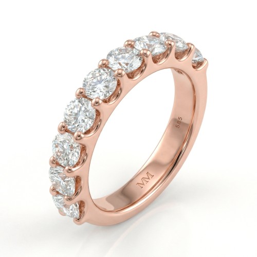 Evertina - moissanite eternity ring