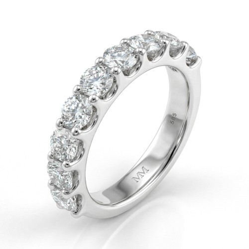 Evertina - moissanite eternity ring