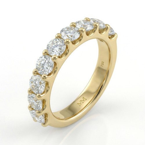 Evertina - moissanite eternity ring
