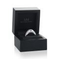 Vortex - Heren Moissanite Ring in Moderne Tension-Stijl Bezel Zetting