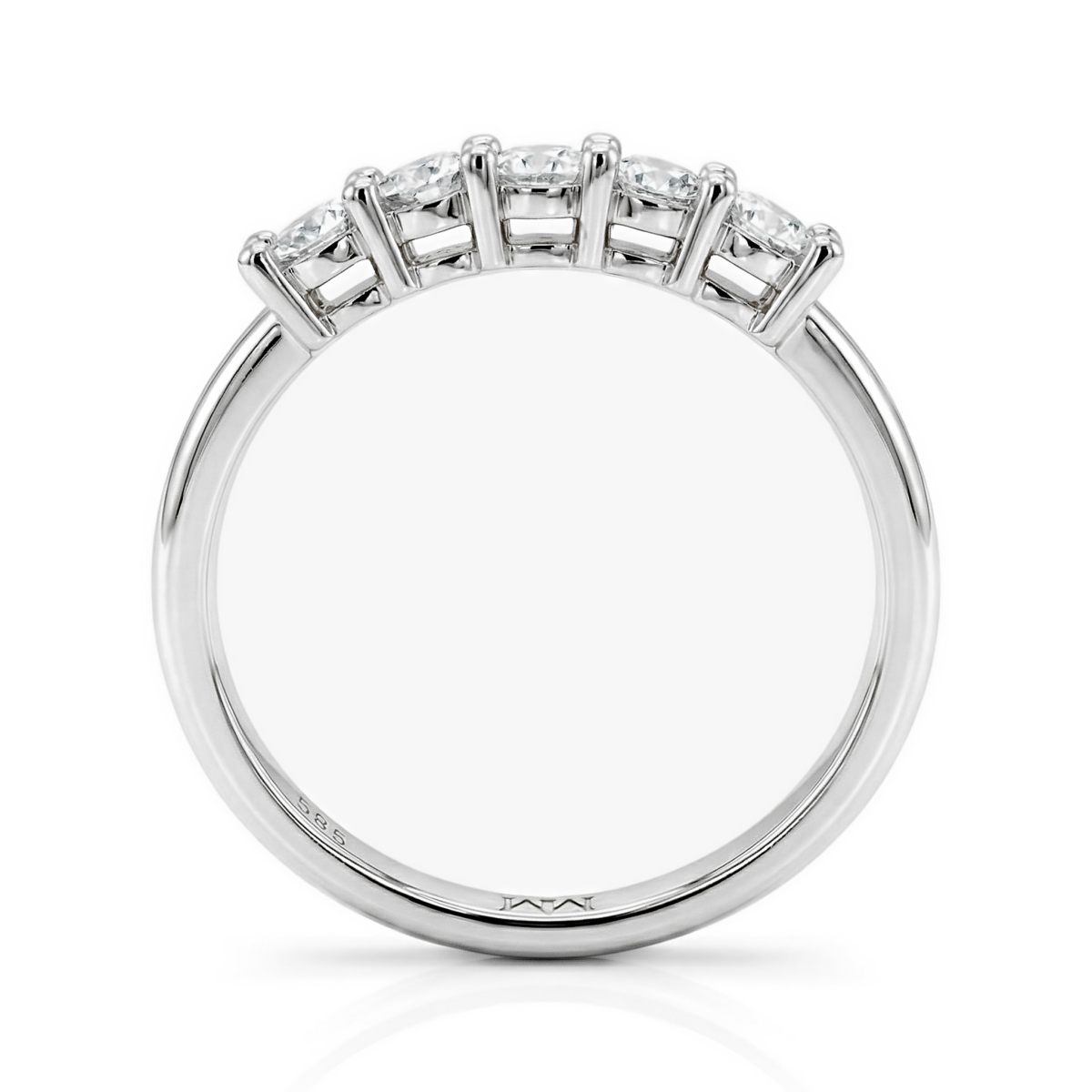 Quintella - 5 Stenen Moissanite Jubileumring