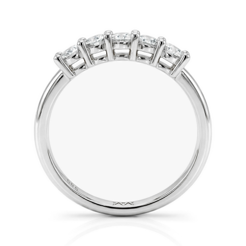 Quintella - 5 Stenen Moissanite Jubileumring