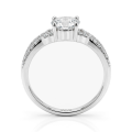 Verity - Moissanite Verlovingsring met Gedraaide Band