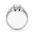 Regalyn - Moissanite Verlovingsring Met Halo En Split-Shank Design