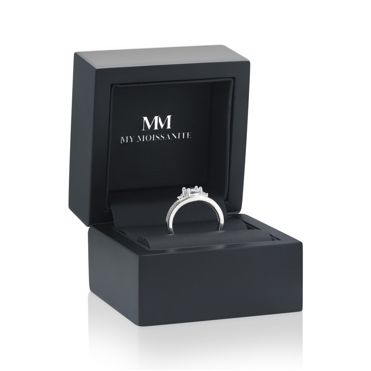 Seraphis - Moissanite Verlovingsring Met Zijstenen