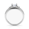 Seraphis - Moissanite Verlovingsring Met Zijstenen